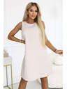 numoco VICTORIA Trapezne obleke brez rokavov s paskom - bež