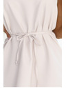numoco VICTORIA Trapezne obleke brez rokavov s paskom - bež