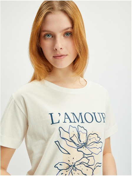 Orsay Krem ženska majica ORSAY