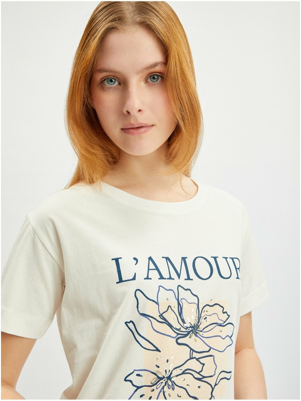 Orsay Krem ženska majica ORSAY