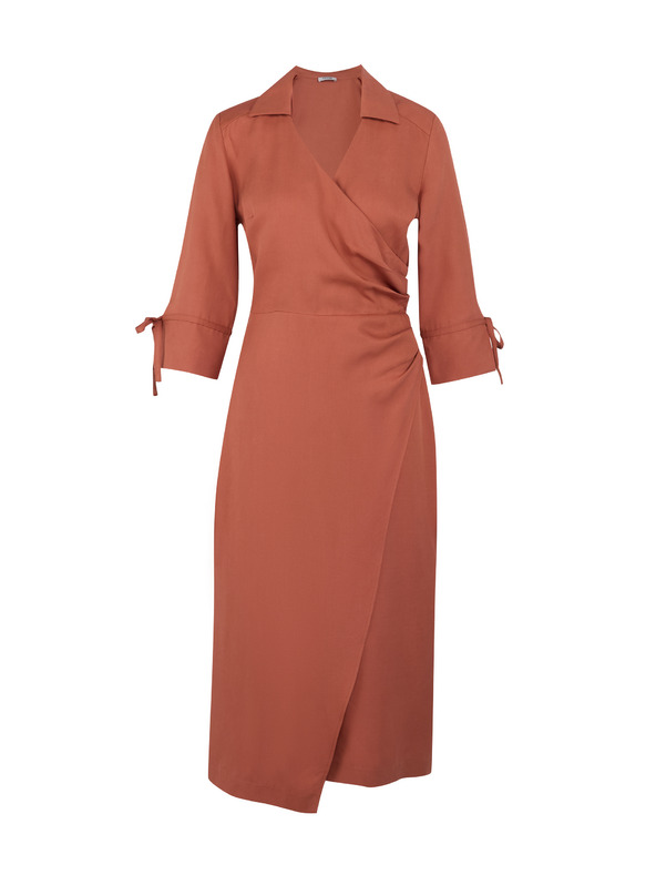 Orsay Rjava ženska ohlapna obleka ORSAY