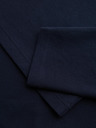 Ombre Clothing Moška majica BASIC z dolgimi rokavi in polo ovratnikom - temno modra V3 OM-POBL-0162 Ombre Clothing