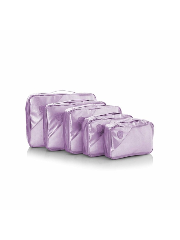 Heys Heys Metallic Packing Cube 5pc komplet petih potovalnih vrečk v svetlo vijolični barvi