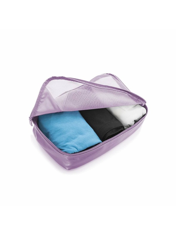 Heys Heys Metallic Packing Cube 5pc komplet petih potovalnih vrečk v svetlo vijolični barvi