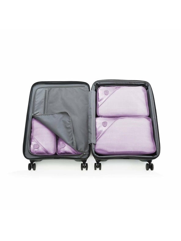 Heys Heys Metallic Packing Cube 5pc komplet petih potovalnih vrečk v svetlo vijolični barvi