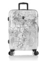 Heys Črno-beli potovalni kovček z vzorcem Heys Journey 3G M Črno-bela karta