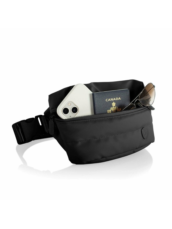 Heys Črna ledvična torba Heys Puffer Mini Waist Bag
