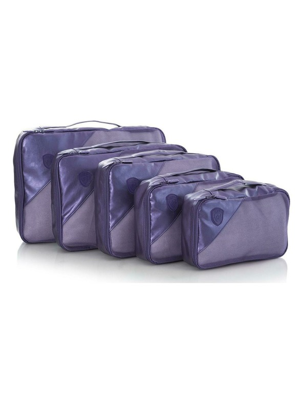 Heys Komplet petih potovalnih organizatorjev v temno modri barvi Heys Metallic Packing Cube 5pc
