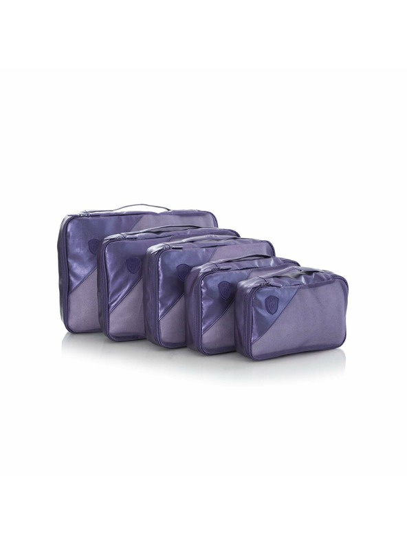 Heys Komplet petih potovalnih organizatorjev v temno modri barvi Heys Metallic Packing Cube 5pc