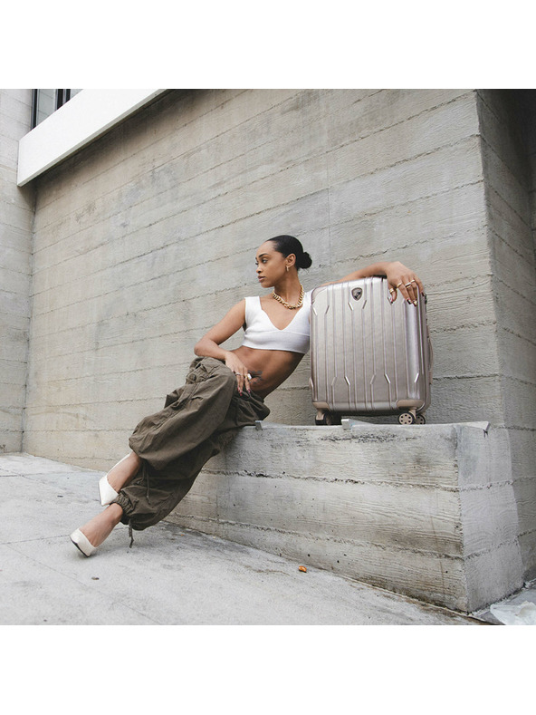 Heys Potovalni kovček Heys Xtrak S - srebrn