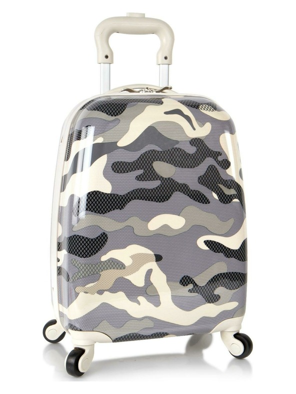 Heys Heys Kids 4w Grey Camo Patterned Suitcase