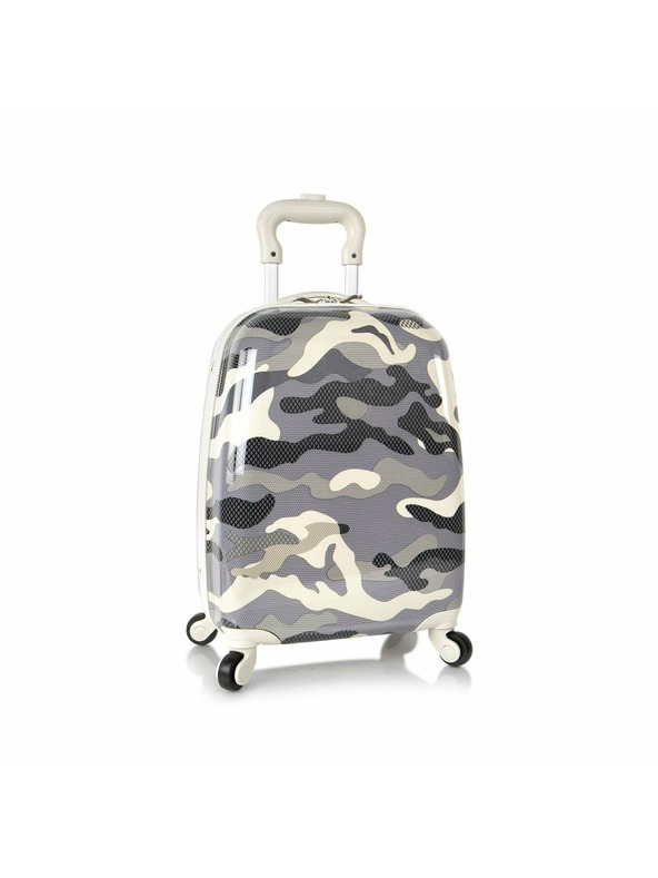 Heys Heys Kids 4w Grey Camo Patterned Suitcase