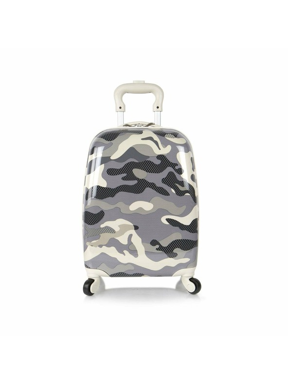 Heys Heys Kids 4w Grey Camo Patterned Suitcase