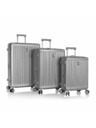Heys Set potovalnih kovčkov Heys Luxe S,M,L Silver