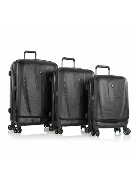Heys Set potovalnih kovčkov Heys Vantage Smart Luggage S,M,L Black – komplet 3 kovčkov