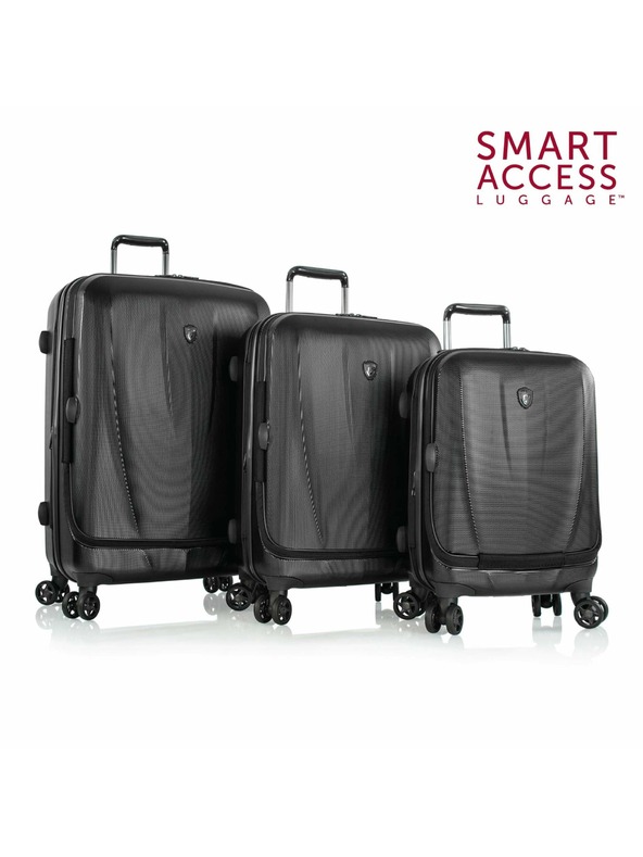 Heys Set potovalnih kovčkov Heys Vantage Smart Luggage S,M,L Black – komplet 3 kovčkov