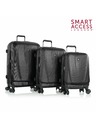 Heys Set potovalnih kovčkov Heys Vantage Smart Luggage S,M,L Black – komplet 3 kovčkov
