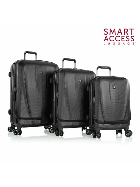 Heys Set potovalnih kovčkov Heys Vantage Smart Luggage S,M,L Black – komplet 3 kovčkov