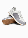 Ombre Clothing Čevlji OM-FOSL-0243 - bela/svetlo siva Ombre Clothing