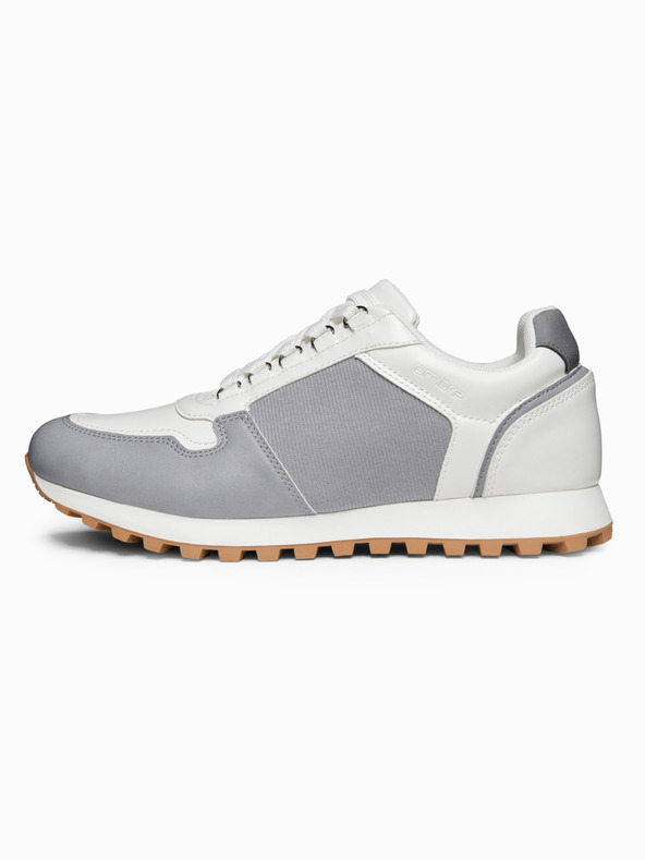 Ombre Clothing Čevlji OM-FOSL-0243 - bela/svetlo siva Ombre Clothing