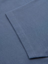 Ombre Clothing Moško bombažno majico BASIC s krožnim izrezom - bela/grafit/modra denim V8 OM-TSBS-0268 Ombre Clothing