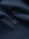 Ombre Clothing Podpisana moška majico z V izrezom in elastanom - temno modra V2 S2040 Ombre Clothing