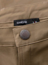 Ombre Clothing Moške hlače z ravnimi nogavicami in žepmi na zadrgo - kaki V3 P1517 Ombre Clothing
