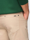 Ombre Clothing Moške hlače cargo s ravnimi nogavicami in rebrasto nogavico - peskovne V2 P1516 Ombre Clothing
