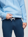 Ombre Clothing Moške trenirke BASIC jogger z rebrastimi hlačnicami - temno modre V4 OM-PABS-0305 Ombre Clothing