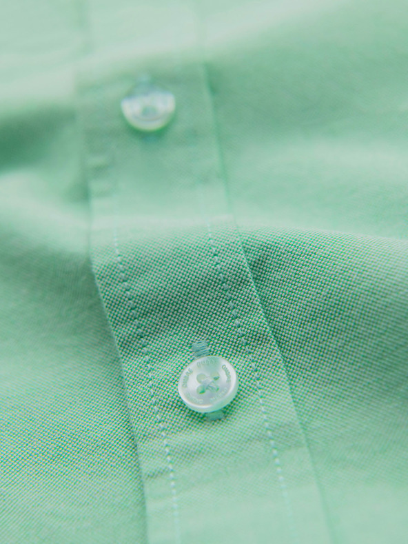 Ombre Clothing Moška bombažna srajca oxford v pastelnih barvah - meta V4 K705 Ombre Clothing