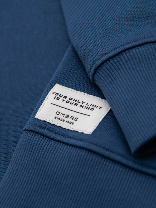 Ombre Clothing Moska jopica BASIC s okroglim izrezom - temno modra Ombre Clothing