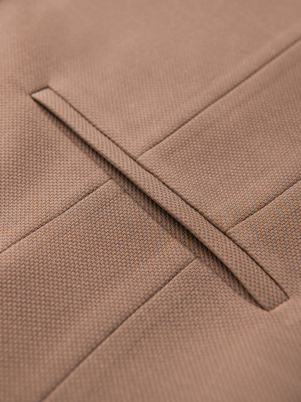 Ombre Clothing Moska elegantna vesta s lopati - rjava V1 V66 Ombre Clothing