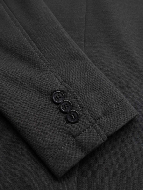 Ombre Clothing Moska pletena jakna ozke reze s fino strukturo - grafit V1 M165 Ombre Clothing