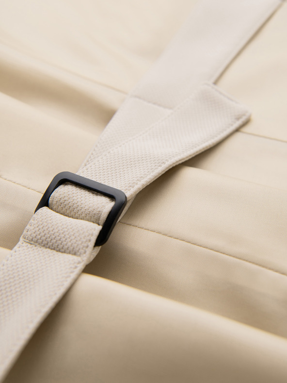 Ombre Clothing Elegantna moska vesta s lopati - bež V2 V66 Ombre Clothing