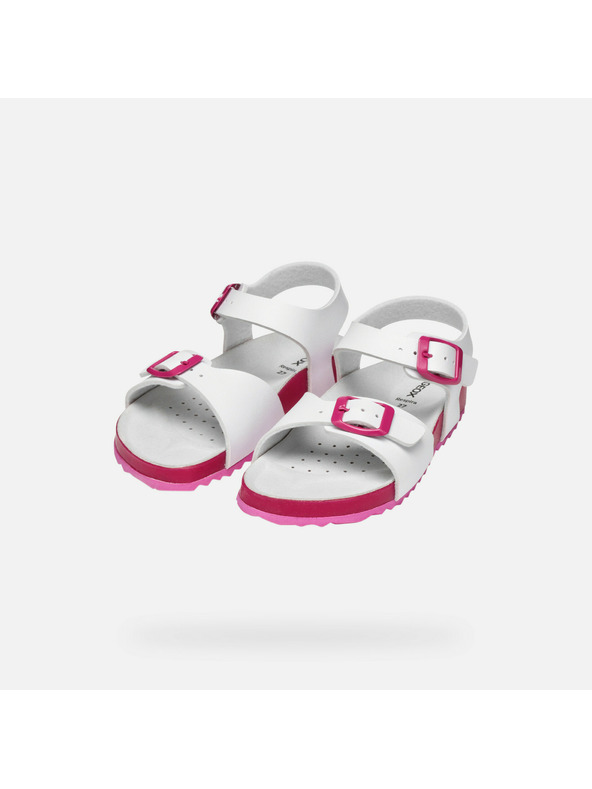 Geox Bele dekliške sandale Geox Adriel