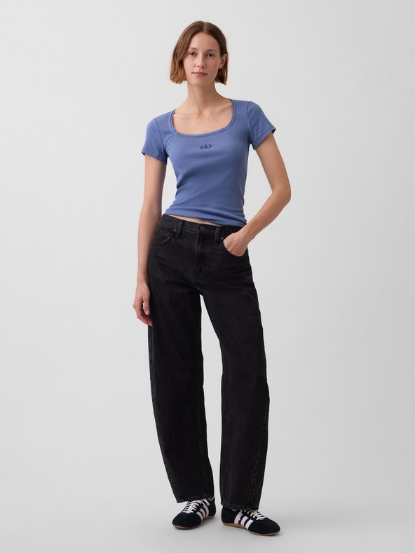 GAP Rebrasta majica z logom GAP