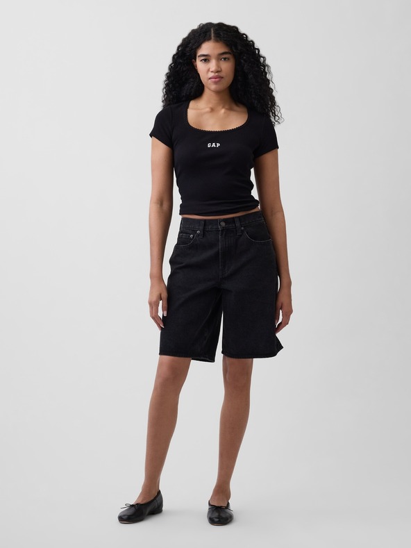 GAP Rebrasta majica z logom GAP