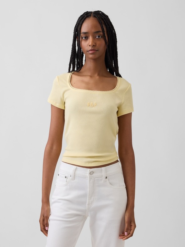 GAP Rebrasta majica z logom GAP