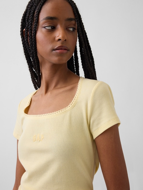 GAP Rebrasta majica z logom GAP