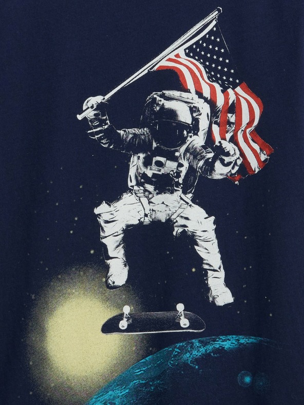 GAP Otroška majica s potiskom Gap