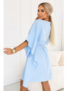 numoco SOFIA Obleke vrste metulja z vezavom v pasu - svetlo modra
