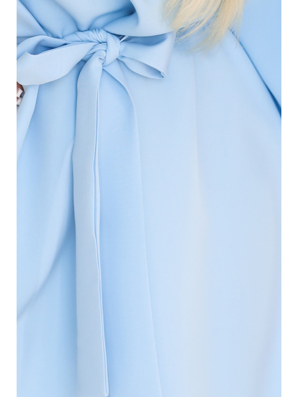 numoco SOFIA Obleke vrste metulja z vezavom v pasu - svetlo modra