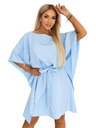 numoco SOFIA Obleke vrste metulja z vezavom v pasu - svetlo modra