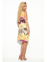 numoco Laskava obleka z rumenim leopardjim potiskom Numoco VICTORIA