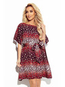 numoco SOFIA Metuljaste obleke z zadrgo v pasu - jaguar