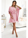 numoco SOFIA metuljaste obleke - umazano rožnate