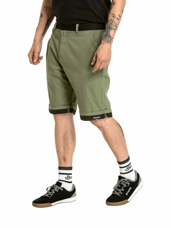 Meatfly Meatfly moške kratke hlače Barry 2.0 Olive / Black Ripstop