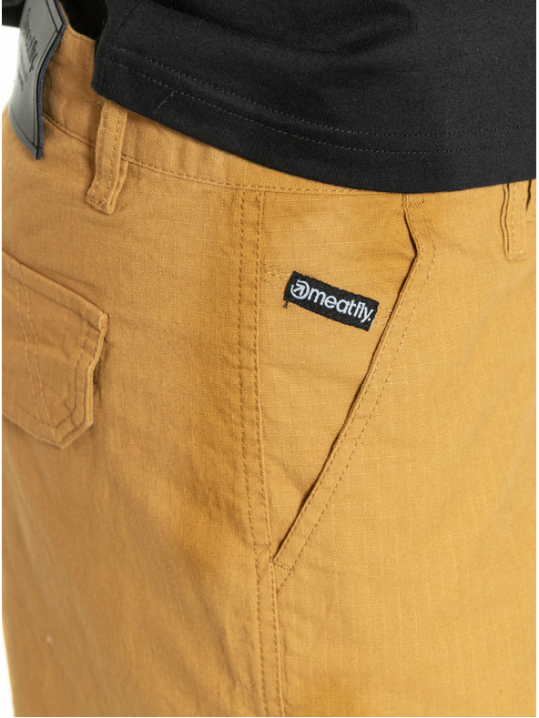 Meatfly Meatfly moške kratke hlače Syndrom Beige Ripstop