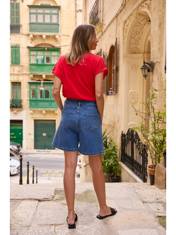 Moodo Kratke hlače džins modre Moodo