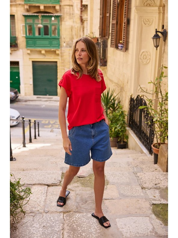 Moodo Kratke hlače džins modre Moodo